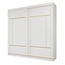 Ver imagem 3 de Guarda-Roupa Casal 2 Portas de Correr 229cm MDF Talin Branco