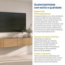 Ver mais imagens de Rack Suspenso para TV até 75 Polegadas Planejado 210cm Aruá CabeCasa MadeiraOriginals Marrom Jatobá