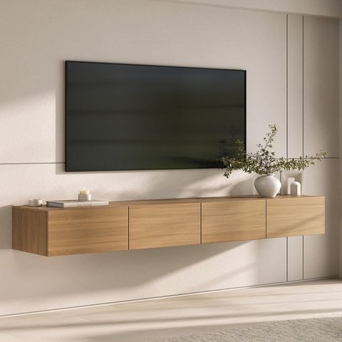 Rack Suspenso para Tv até 75 Polegadas 210cm Aruá Cabecasa MadeiraOriginals