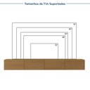 Ver imagem 4 de Rack Suspenso para TV até 75 Polegadas Planejado 210cm Aruá CabeCasa MadeiraOriginals Marrom Jatobá