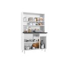 Ver imagem 7 de Armário de Cozinha Modulado Diamante Smart c/ 6 Portas e 1 Gaveta 105cm Branco/Preto - Telasul