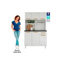 Ver imagem 3 de Armário de Cozinha Modulado Diamante Smart c/ 6 Portas e 1 Gaveta 105cm Branco/Preto - Telasul
