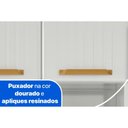 Ver imagem 4 de Armário de Cozinha Modulado Diamante Smart c/ 6 Portas e 1 Gaveta 105cm Branco/Preto - Telasul