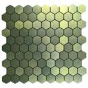 Ver imagem 1 de Pastilha Adesiva Aluminio Decoração Banheiro Colmeia Dourada