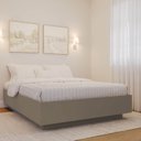 Ver imagem 1 de Cama Casal Araçá CabeCasa MadeiraOriginals Cinza/Fendi