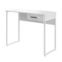 Ver imagem 2 de Mesa Escritório Secretária Estilo Industrial 100cms Largura Mesa Chamber - Branco