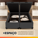 Ver imagem 6 de Cama Box com Baú King 1,93m Prince Suede Preto