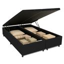 Ver imagem 1 de Cama Box com Baú King 1,93m Prince Suede Preto