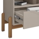 Ver imagem 5 de Kit 2 Mesas de Cabeceira 1 Gaveta 004015 Off White Dcasa