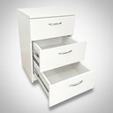 Ver imagem 3 de Gaveteiro 3 Gavetas Mdf com 2 Compartimentos Secretos, Gaveta Secreta - Branco