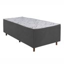 Ver imagem 7 de Cama Box Solteiro Lotus D28 188x88x52 Colchoart Cinza