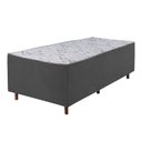 Ver imagem 1 de Cama Box Solteiro Lotus D28 188x88x52 Colchoart Cinza