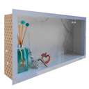 Ver imagem 5 de Nicho em Porcelanato Banheiro Branco Carrara 60x32cm