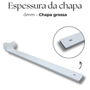 Ver imagem 4 de Kit 3 Suportes de Parede para Prateleira 35cm Design Moderno Invisível Mão Francesa Branco