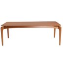Ver imagem 2 de Mesa de Jantar 6 Lugares Pés em Madeira Maciça Tampo Laminado Califórnia Marrom/Mel