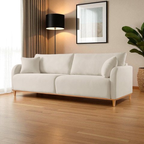 Sofá Fixo 3 Lugares Luxo 220cm Camila
