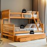 Treliche com Cama Casal e Aux Solteiro C/ Gavetas Woodstore - 3