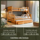 Ver imagem 4 de Treliche com Cama Casal e Aux Solteiro C/ Gavetas Woodstore