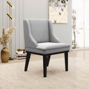 Ver mais imagens de Kit 10 Cadeiras De Jantar Suede Cinza Base Fixa Madeira