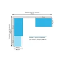 Ver imagem 5 de Quarto Home Office com Guarda Roupas e Bancada de Estudos Genebra Avelã/Grey Sky Espresso Móveis