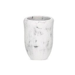Copo Porta Escova de Dentes em Poliresina Branco 12cm 20793 Mart - 1