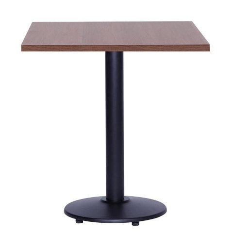Mesa Zeta 77,50 cm (Altura) com Tampo em MDP Quadrado 70 cm Imbuia