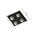 Ver imagem 2 de Spot Embutir Recuado Save Energy 4 Lâmpadas Mr16 Gu10 Bivolt Branco-preto