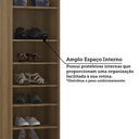 Ver imagem 5 de Guarda Roupa Sapateira Modulado 1 Porta 50cm Veneza Luciane Móveis