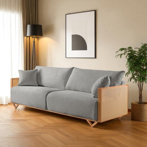 Sofá Fixo 3 Lugares Luxo 210cm Arthur
