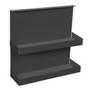 Ver imagem 1 de Prateleira Porta Temperos Duplo de Encaixe Cozinha Aço Preto Piva Suporte para Condimentos