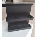 Ver imagem 2 de Prateleira Porta Temperos Duplo de Encaixe Cozinha Aço Preto Piva Suporte para Condimentos