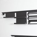 Ver imagem 3 de Prateleira Porta Temperos Duplo de Encaixe Cozinha Aço Preto Piva Suporte para Condimentos