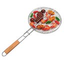 Ver imagem 6 de Grelha Dupla para Churrasco Inox com Cabo de Madeira
