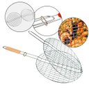 Ver imagem 7 de Grelha Dupla para Churrasco Inox com Cabo de Madeira