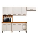 Ver imagem 2 de Cozinha Modulada 10 Portas 3 Gavetas Atenas Kaiki Móveis:nature/off