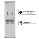 Ver imagem 3 de Bebedouro de Agua Industrial Coluna Filtro Inox com Agua Gelada 25 Litros Libell Torneira Lic025 220