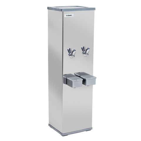 Bebedouro de Agua Industrial Coluna Filtro Inox com Agua Gelada 25 Litros Libell Torneira Lic025 220