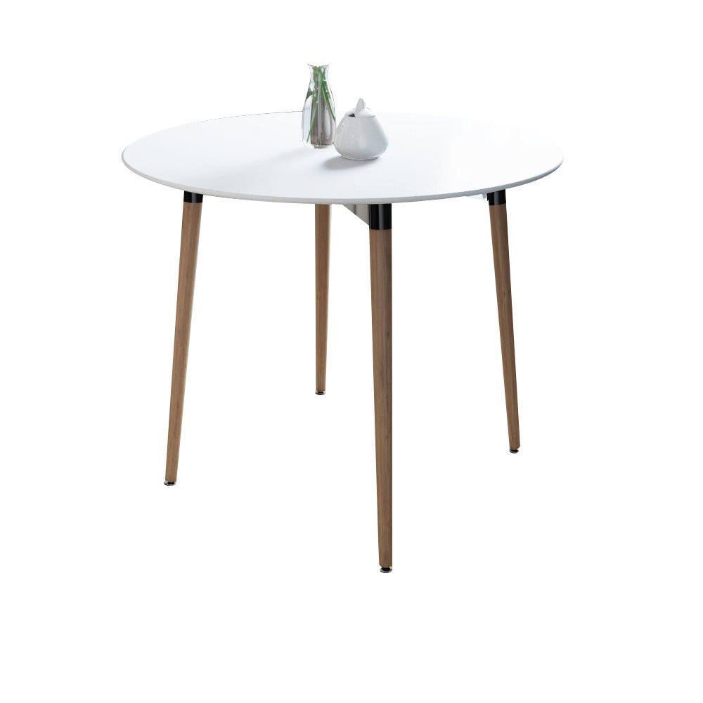 Mesa de Jantar Redonda Gardênia 70 cm com 4 Pés Palito Cor Branco - 2