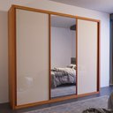 Ver imagem 1 de Guarda Roupa Casal Urban C/ Espelho 3 Portas Naturale/off Bom Pastor