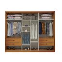 Ver imagem 3 de Guarda Roupa Casal Urban C/ Espelho 3 Portas Naturale/off Bom Pastor