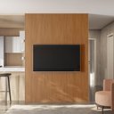 Ver imagem 1 de Painel Ripado para TV até 75 Polegadas MDF 180CMX250CM Modular