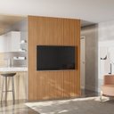 Ver imagem 5 de Painel Ripado para TV até 75 Polegadas MDF 180CMX250CM Modular