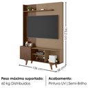 Ver imagem 3 de Estante Home TV 55 pol 136 cm Corumbau Fendi Carvalho Bechara