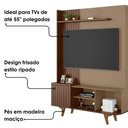 Ver imagem 5 de Estante Home TV 55 pol 136 cm Corumbau Fendi Carvalho Bechara