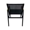 Ver imagem 4 de Conjunto Mesa Redonda 1,00m e 4 Cadeiras Verona Premium Alumínio com Braço em Madeira Preto Nossa