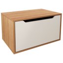 Ver imagem 1 de Balcao Gabinete 60 Cm 1 Porta Basculante Bn3646 Amendoa Branco Tecno Mobili