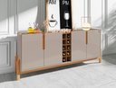 Ver imagem 2 de Buffet Lizz 1.90 Off White/cedro - Casa D Móveis