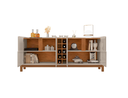 Ver imagem 3 de Buffet Lizz 1.90 Off White/cedro - Casa D Móveis