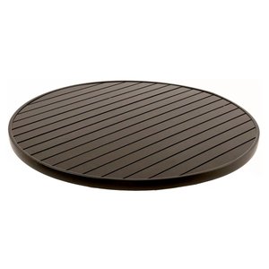 Tampo Roma Ripado em Alumínio para Mesas 1 Metro de Diâmetro Trama