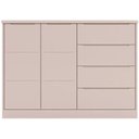 Ver imagem 6 de Conjunto Quarto Infantil Pérola com Guarda Roupa 3 Portas 4 Gavetas e Cômoda Rosê - Phoenix Baby